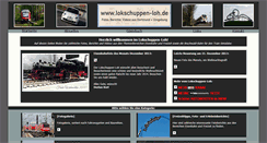 Desktop Screenshot of lokschuppen-loh.de